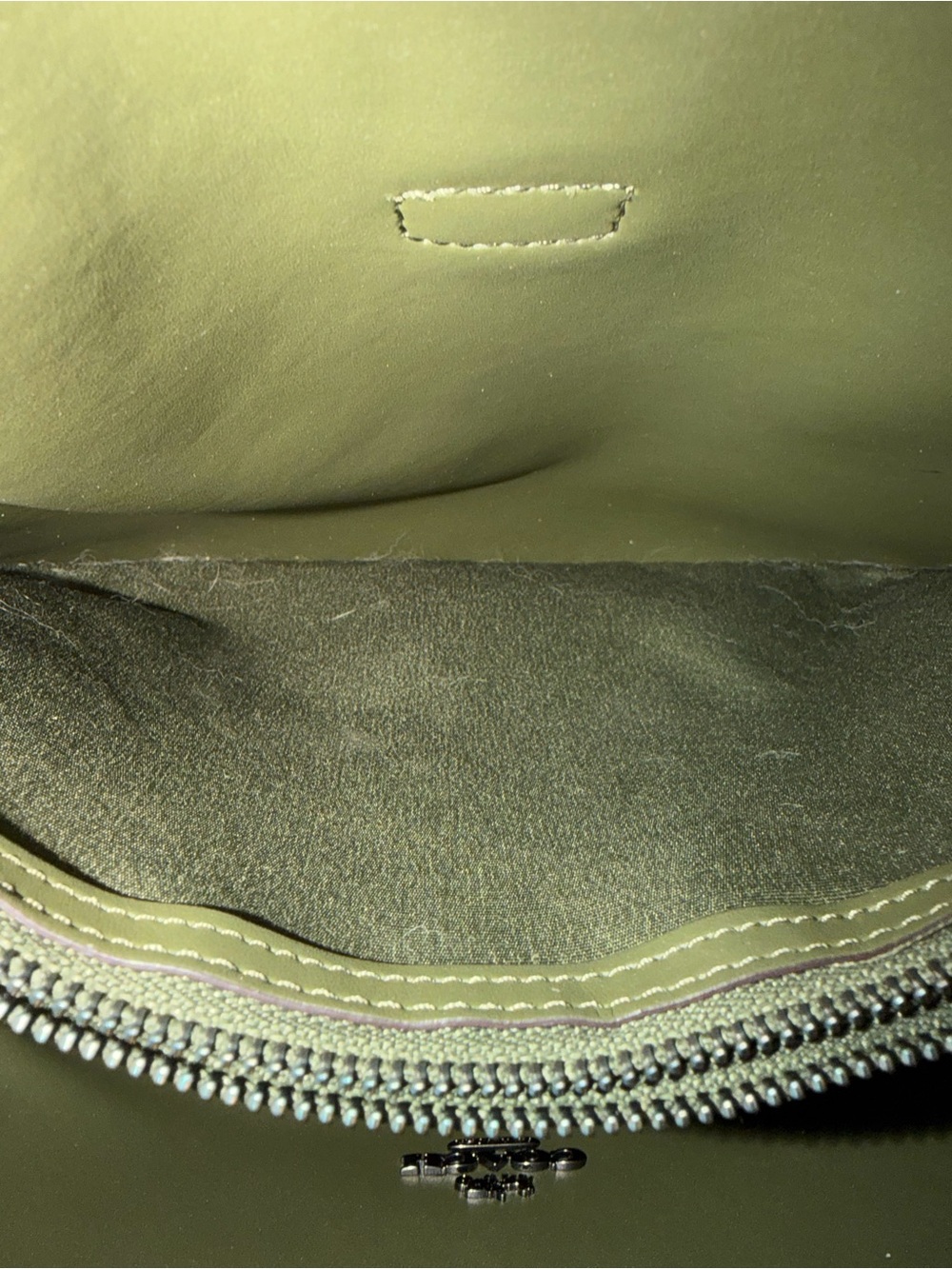 Coach Hadley Pebble Leather Shoulder Bag in Olive Green Rare - Picture 4 of 9